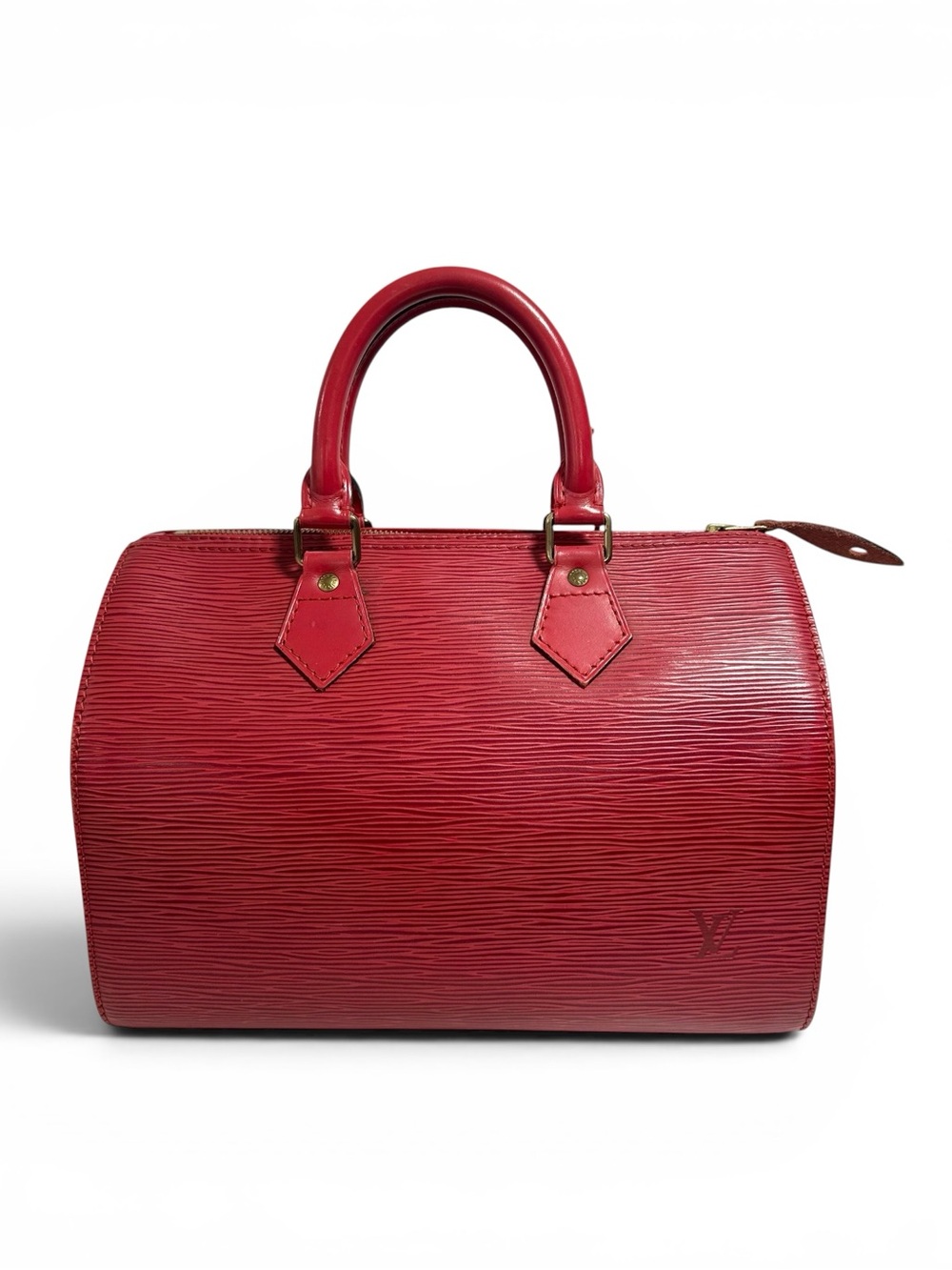 Louis Vuitton Red Epi Leather Speedy 25 Bag